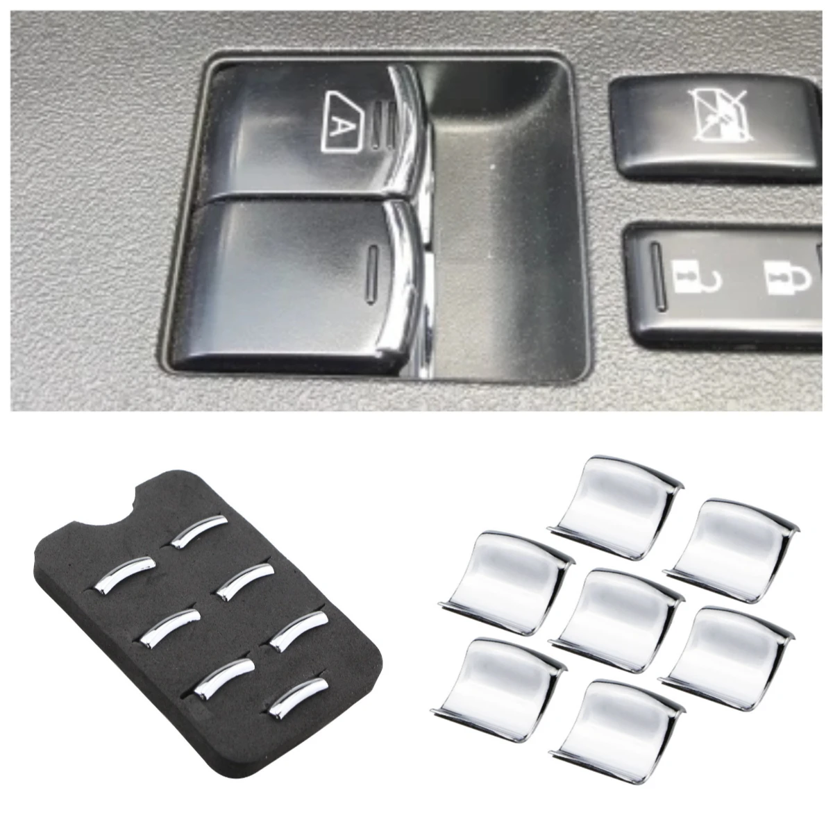 Embellecedor de cubierta de botón de interruptor de elevador de ventana de coche para Nissan x-trail T31 08-13 Qashqai J10 Teana Tidda March Sunny Note Altima 04 - 13