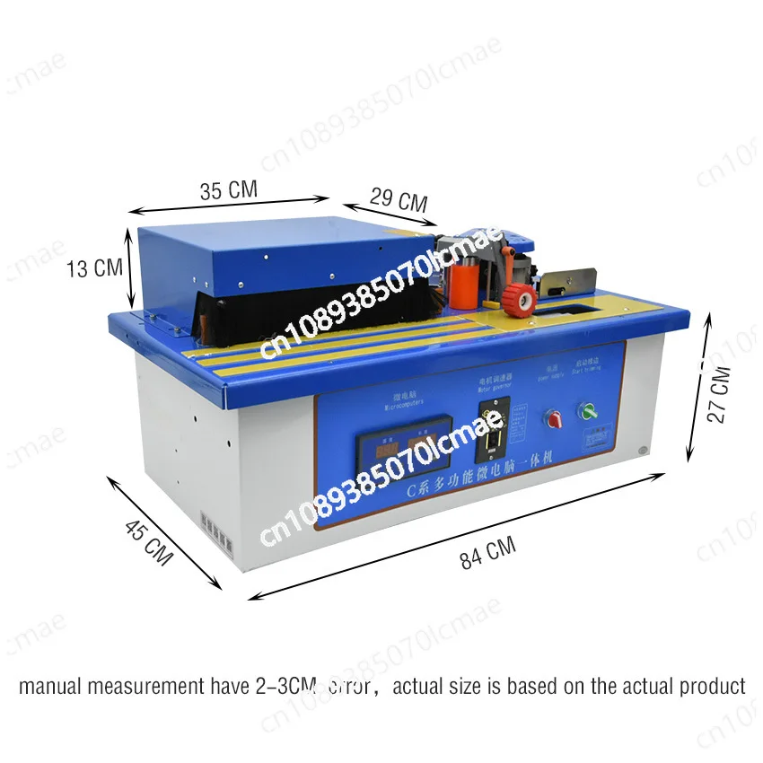 Wood Edge Banding Machine, Trimming End Cutting, Rotate Function, Straight Curve Cutting, Woodworking Edge Bander