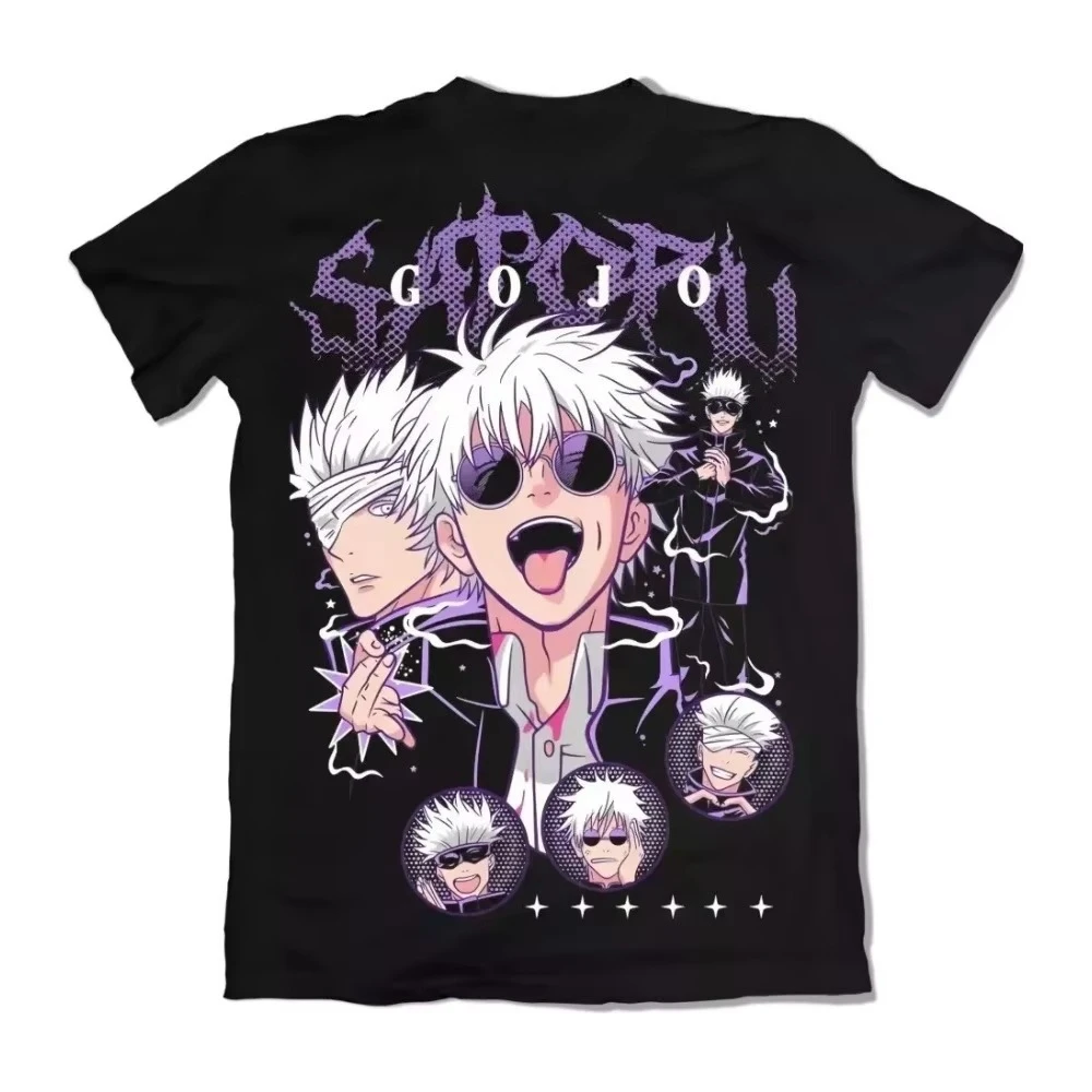 2026 New Spellbound Battle Five-Zero Uesugi - Versión para hombre y mujer - Algodón puro - Éxito de ventas de verano - Estampado de anime