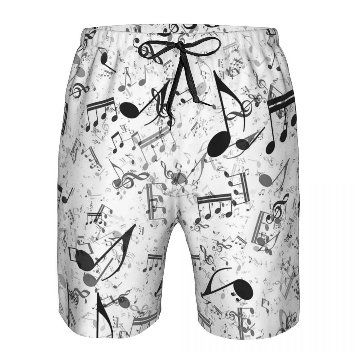 Bass Music Notes Trunks Beach Board Shorts Casual Quick Dry Swimming Summer Men Pants