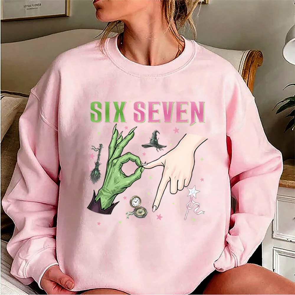 Six Seven Christmas Sweatshirt Wicked 67 Christmas Meme Shirts Wicked Together We’re Unlimited Xmas Broomstick Magic Sweatshirts