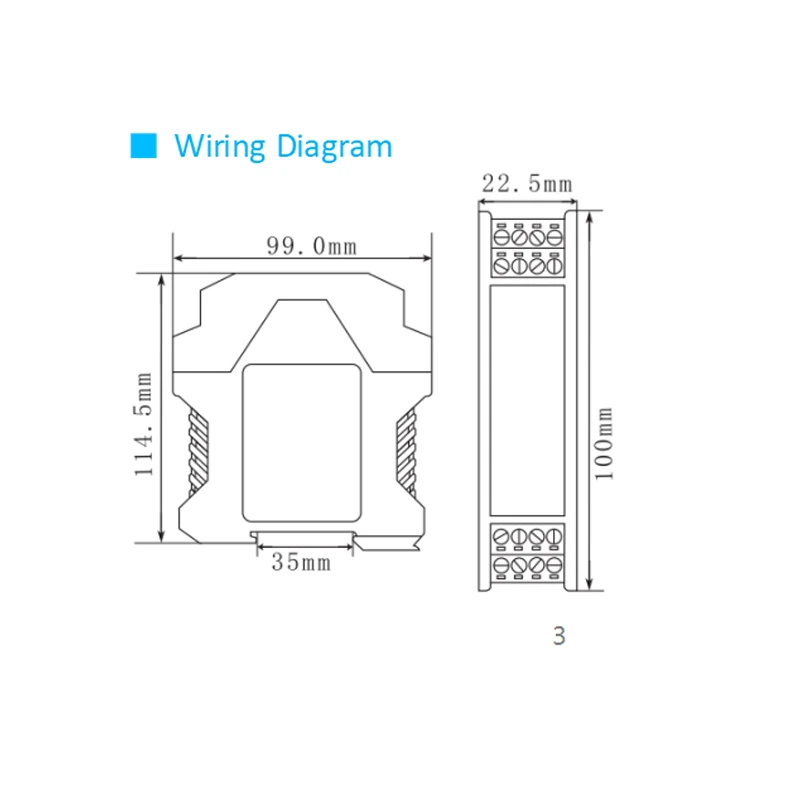 Analog DC Signal Isolation Transmitter Current, Voltage Sensor Multi-input, Multi-output 0-10V 4-20mA 0-5V Signal Isolator