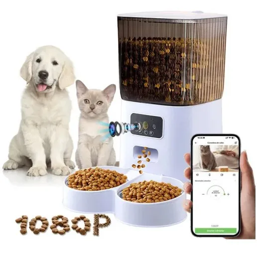 Smart Automatic Timed And Quantitative Feeding Machine Remote Voice Video Feeder Large Capacity Dog Bowl
