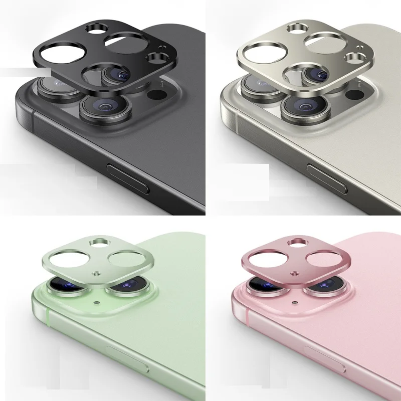 

for iPhone 15 Pro Max Camera Bezel Anti Scratch Metal Frame Cover Hollow Film Super Slim Lens Protector Cap Sticker