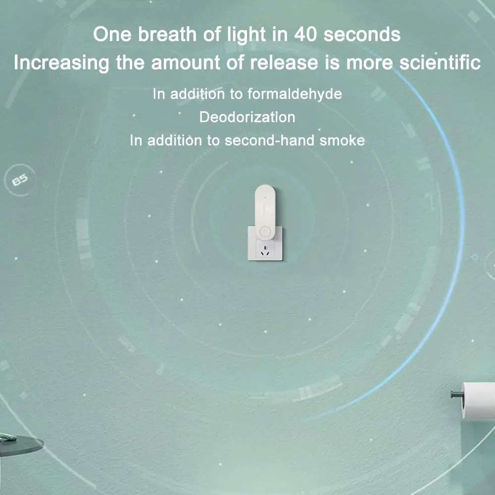 Подключаемый очиститель воздуха, 3 шт., мини-портативный очиститель воздуха, очиститель воздуха с ионным генератором, подходит для спальни для домашних животных, белая вилка стандарта США
