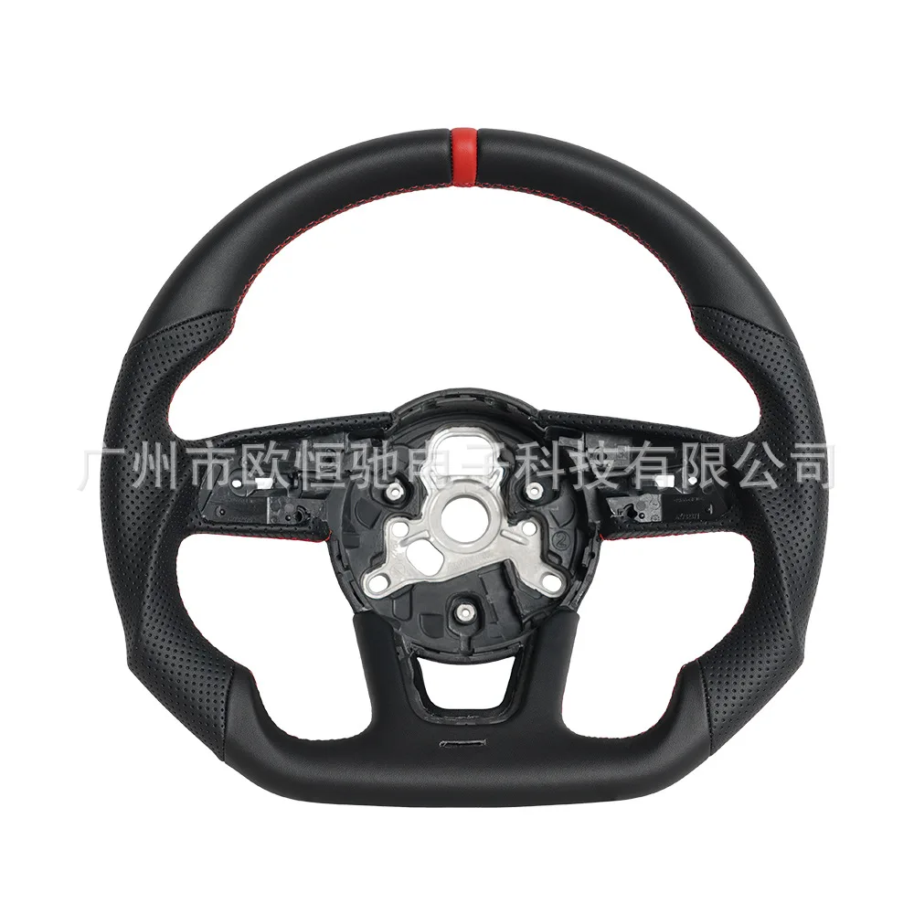 

Подходит для трансграничной горячей продажи подходит для Audi RS 17, полностью кожаный, красная позиционирующая линия, полностью кожаный автомобильный руль как