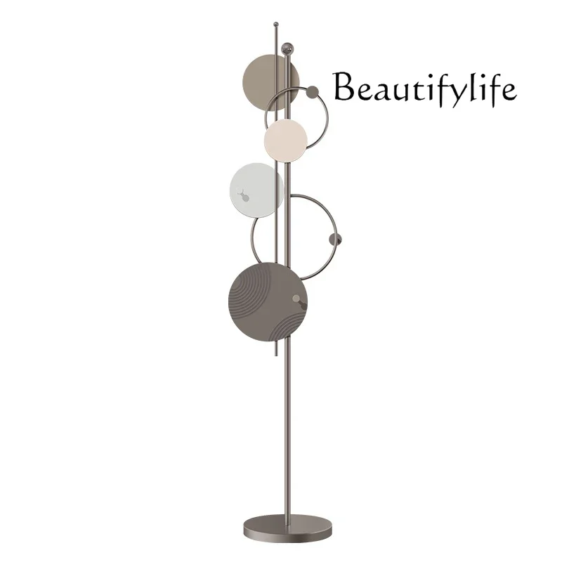 

Light luxury fashion floor-to-ceiling bedroom hanger household clothes rack vertical door simple coat rack