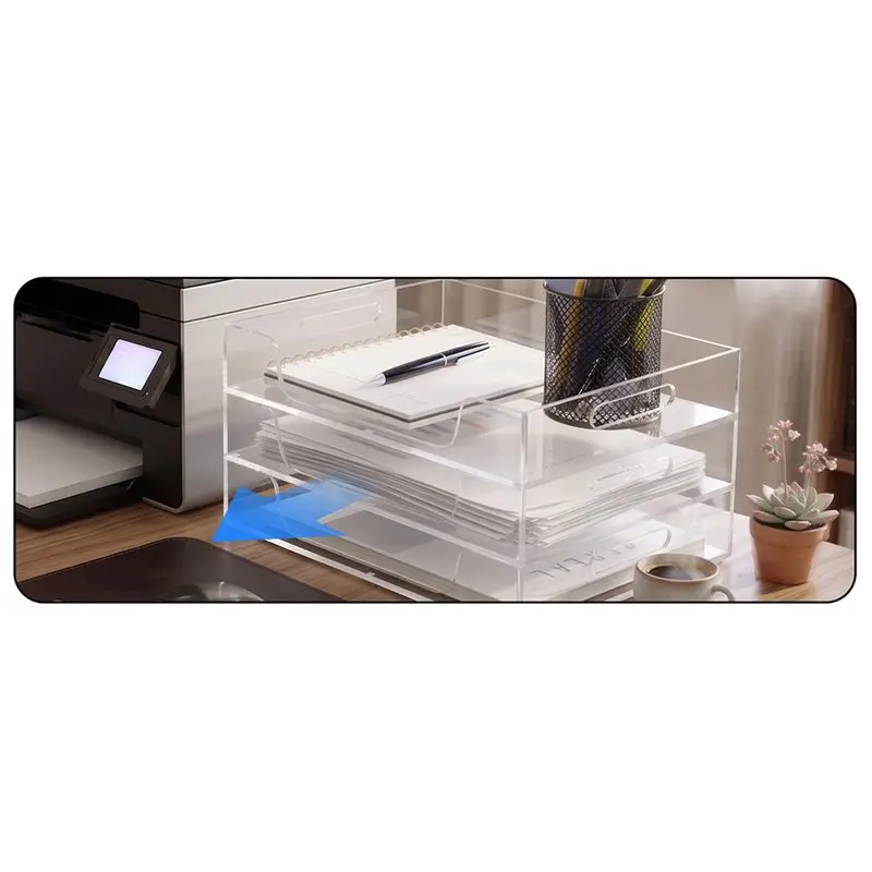 Acrylic Paper Tray A4 File Tray For File Mail A4 Printer Paper, Document Holder Sorter