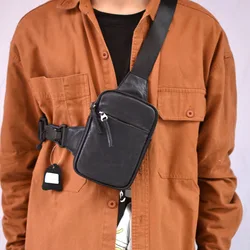 AETOO  Chest Bag Commuter personality men's crossbody bag Bag Men's fashion brand sports waist pack casual shoulder bag Crosssho