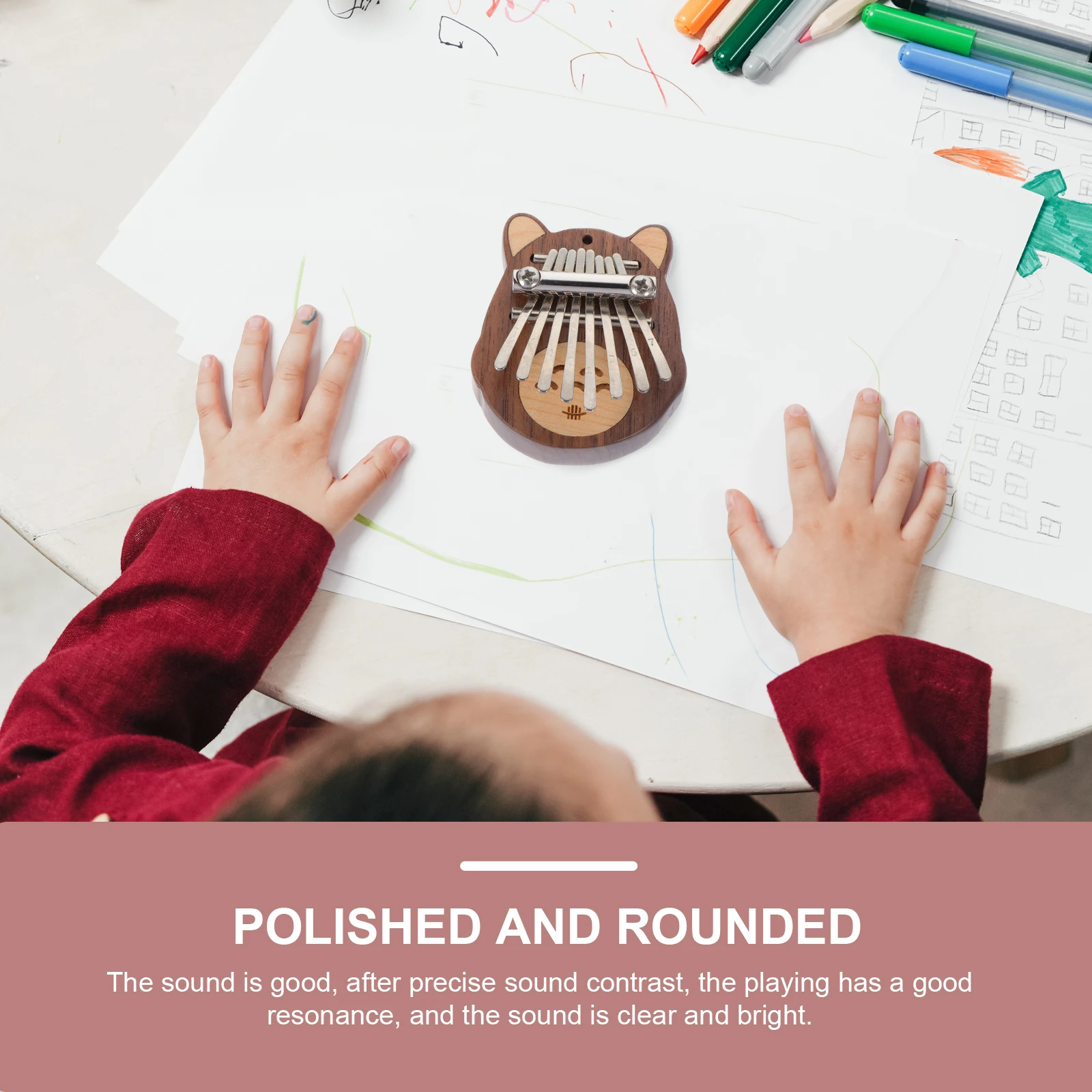 

Kalynba Finger Piano Instrumental Instruments for Children Kalimba Thumb Music Musical Beginners Accessories