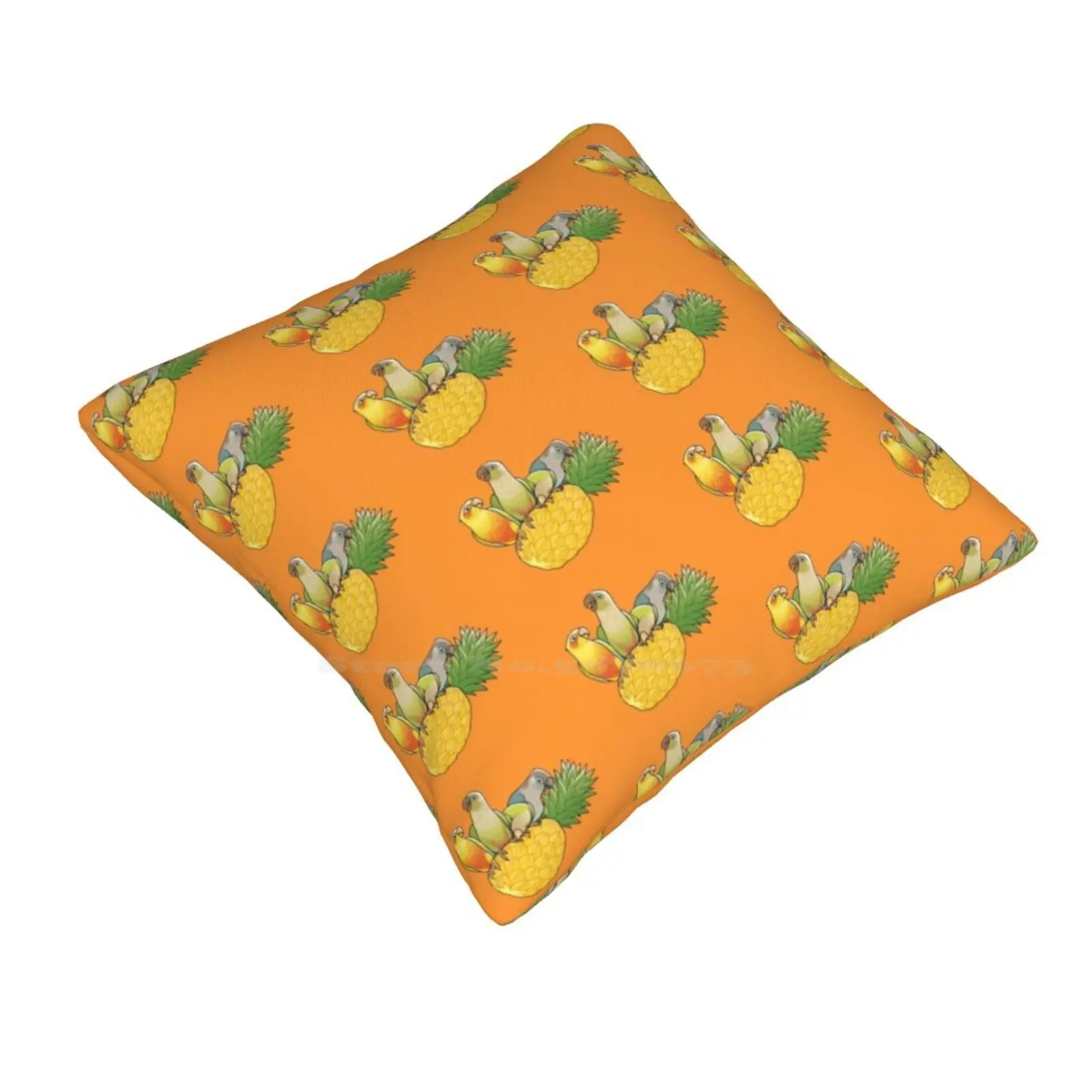 Green Cheek Paradise Throw Cushion Pillow Cover Green Cheek Conure Tropical Green Cheeked Parakeet Green Cheeked Conure