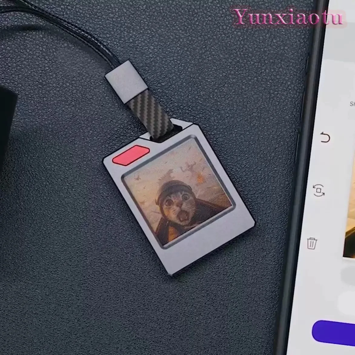 Personalized DIY Ink Screen Keychain, Passive NFC Electronic Tag & Anti-Lost Luggage Pendant