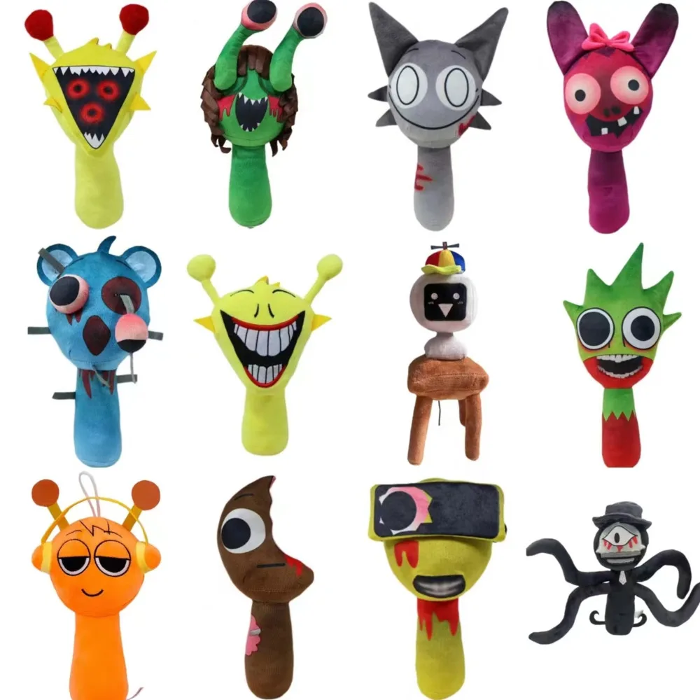 Sprunki Plush Toys Sprunki Dolls Oren Wenda Sprunki Game Plush Stuffed Doll Jevin Incredibox Peluches Plushies Christmas Gift