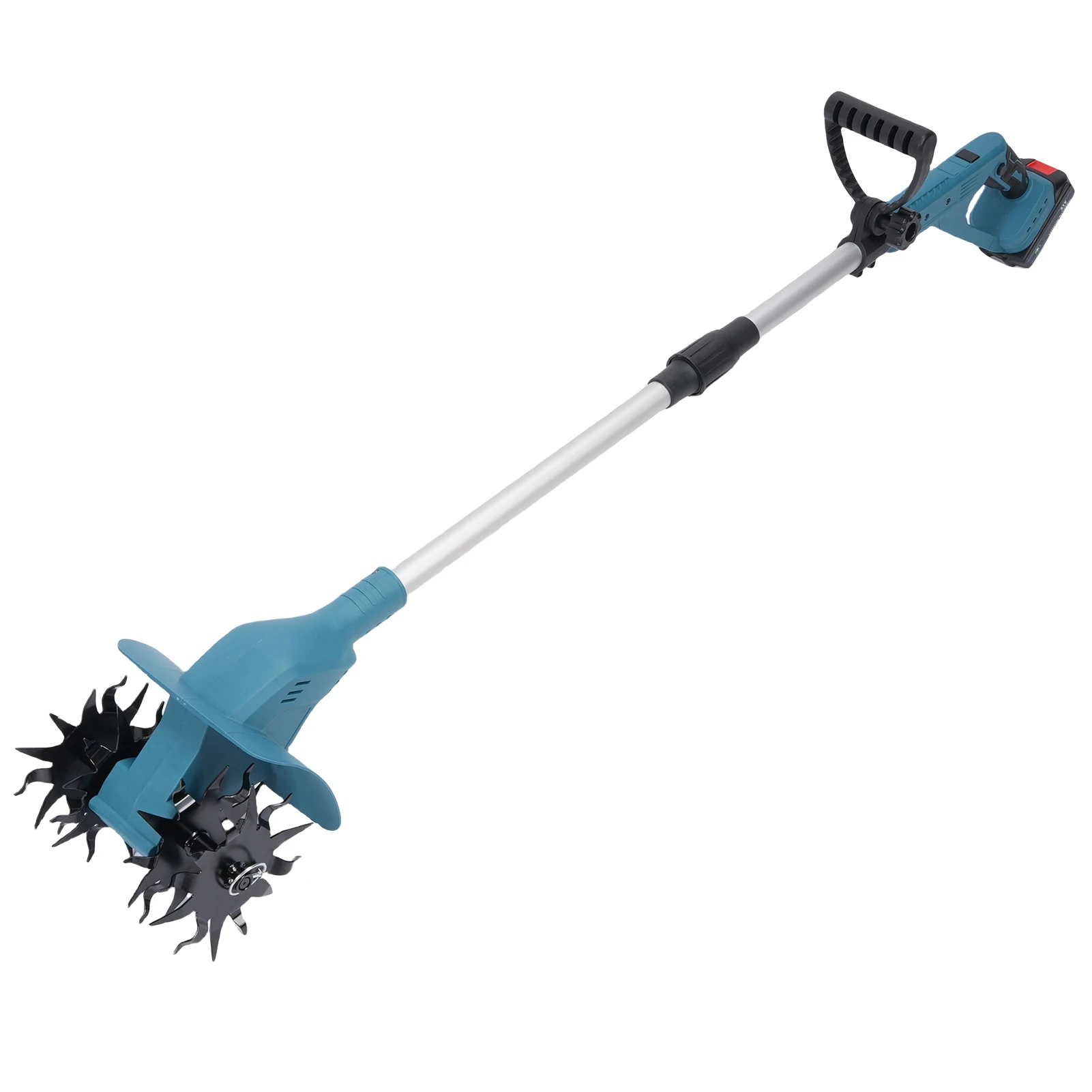 21 فولت الكهربائية المزارع اللاسلكي الحارث 330 دورة في الدقيقة عالية السرعة 4 علب الصلب للحديقة/البستنة/زراعة التربة 9.5 بوصة دي