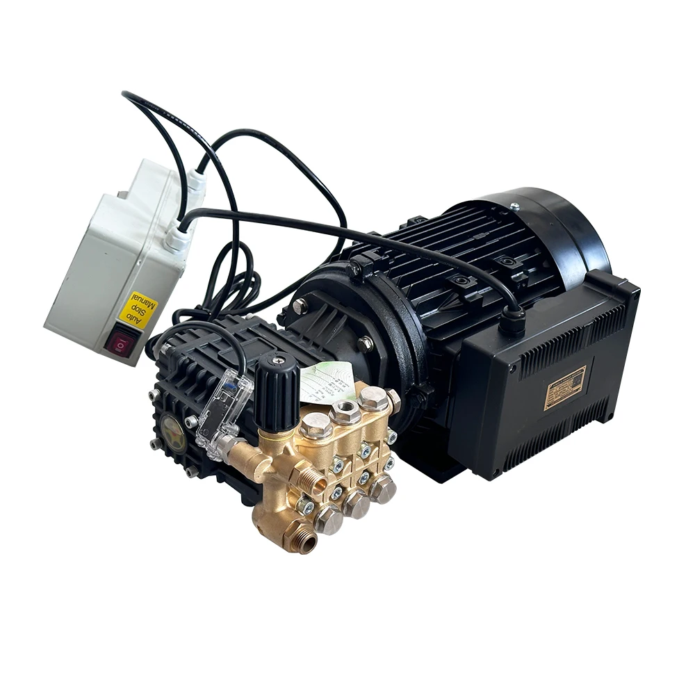 

3kw 2200psi 150bar Automatic Start-Stop Industrial Power Sprayer Triplex Plunger Pump Water Pump for High Pressure Cleaning