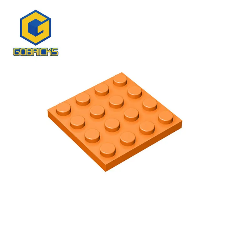 Gobricks 10pcs Assembles Particles 3031 4x4 Dots Figures Bricks For Building Blocks Parts Educational Creative Compatible Brand