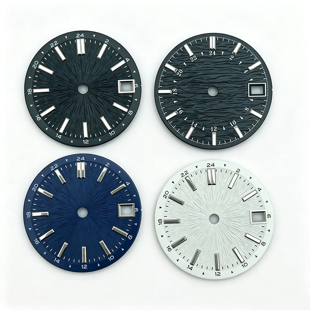 28.5mm NH35 Watch Dial Radiating Pattern Modified Mechanical Watch Faces for NH34 NH35 Movement Watch Accessories