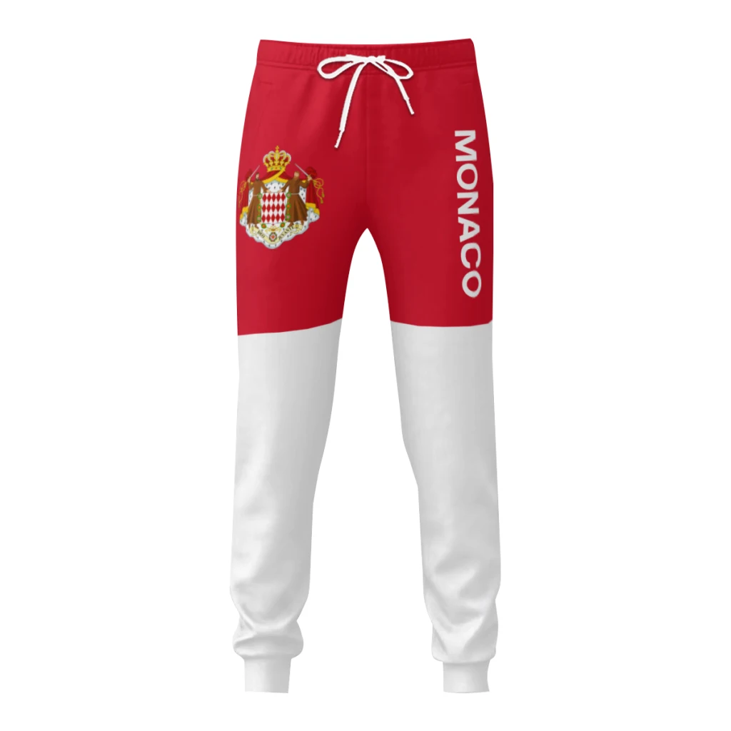 

Мужские спортивные штаны с эмблемой, флагом Монако, штаны с карманами, джоггеры, футбольные многофункциональные спортивные штаны с Кулиской