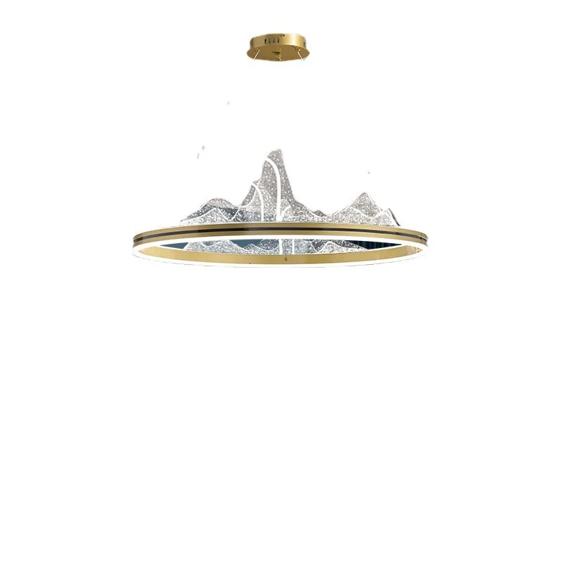 

New Chinese living room chandelier, new Nordic, light luxury atmospheric tea room lamp