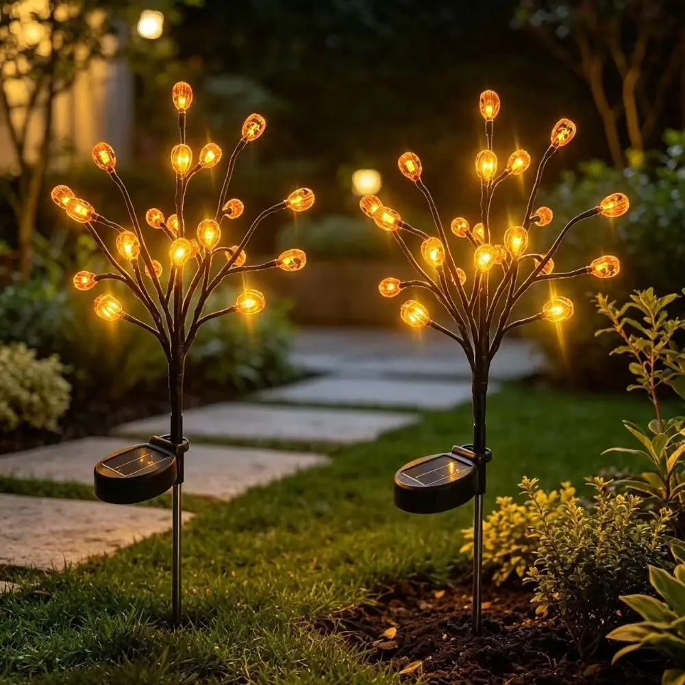 Waterproof Solar Lamp Iron Cat Moon Design Jack-o-lantern Design Solar Garden Lights Landscape Lighting Auto On/Off