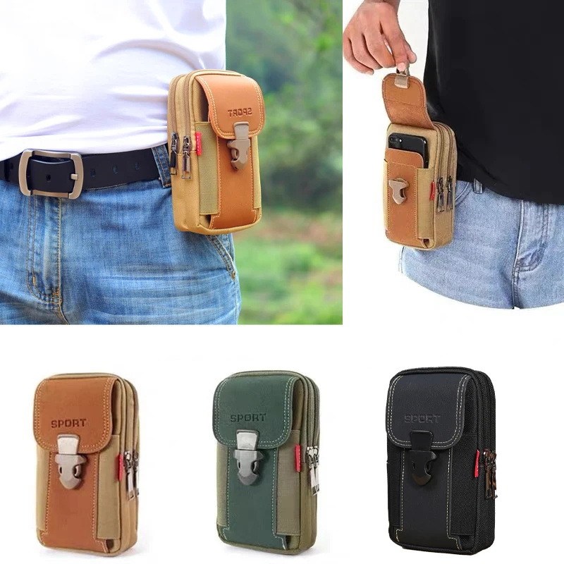 

Tactical Waist Pouch Adjustable Waist Holster Pouch,Durable Lining & Secure Buckle Closure for Casual Outings Sporty Design