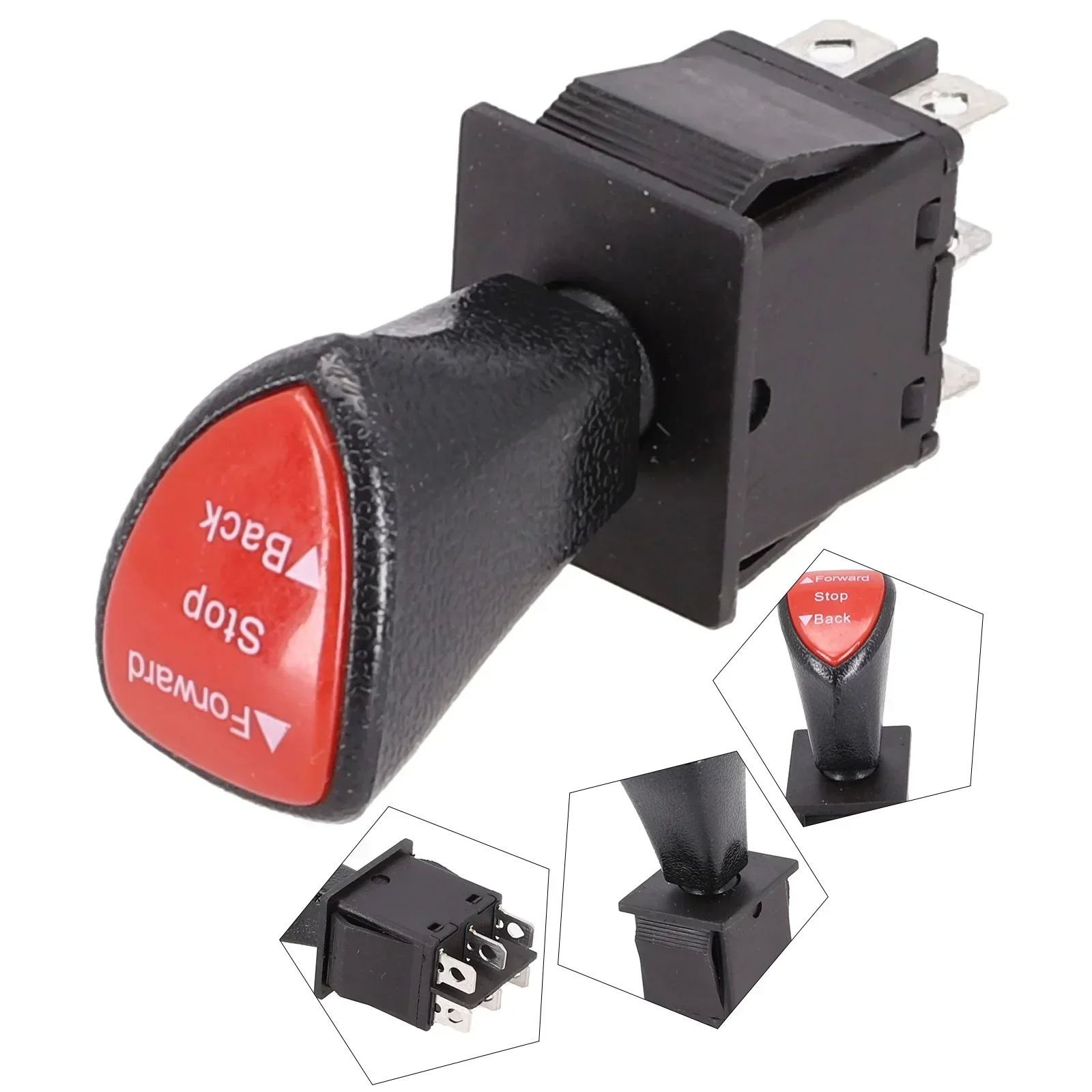 Position Number Slide Rocker Switch DPDT New Plastic+metal 6 Pin Black Car Accessories Elegant Design Good Effect