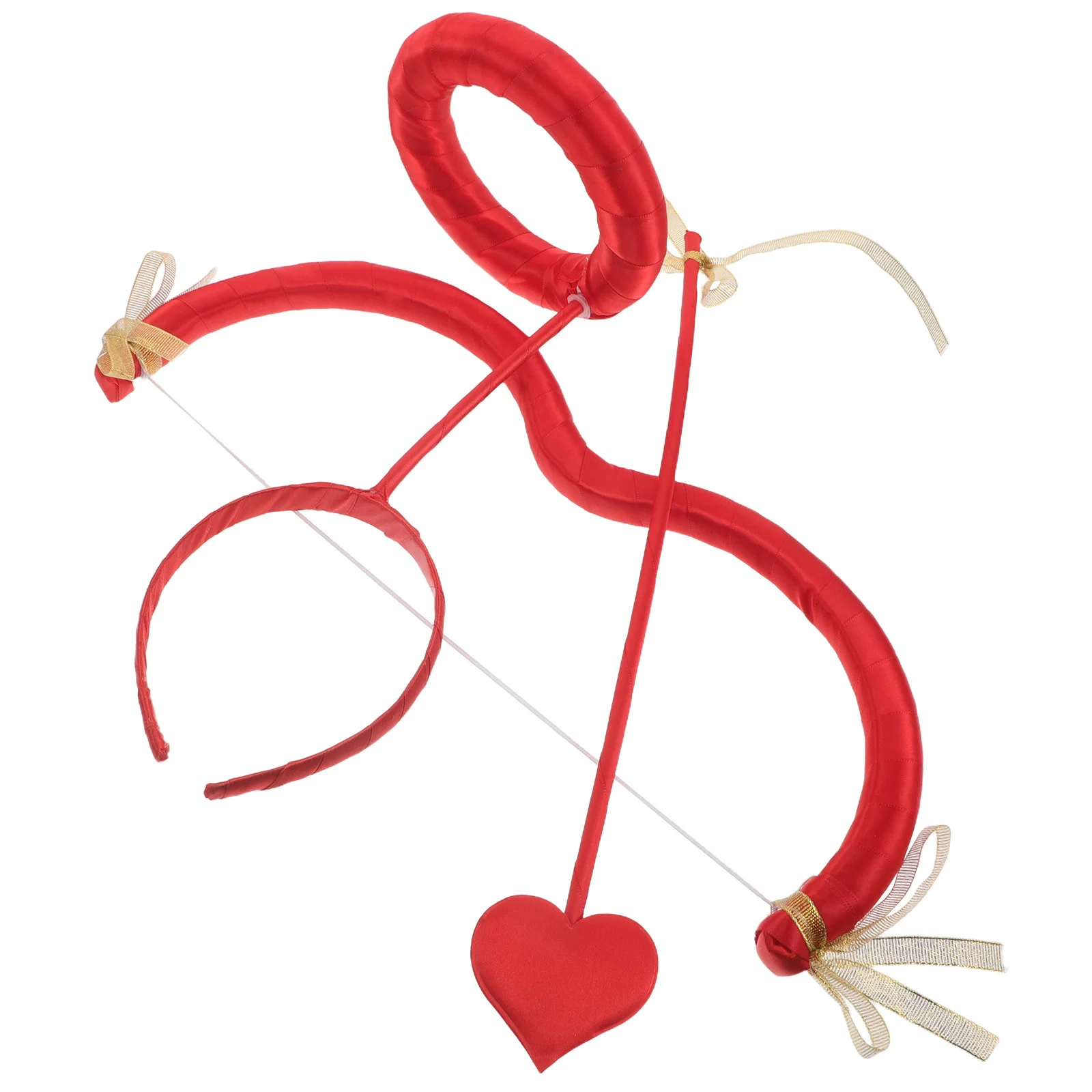 1-set rode cupido boog pijl hoofdband Valentijnsdag kostuum accessoire voor vrouwen feest bruiloft cosplay decoratieve hoofddeksels