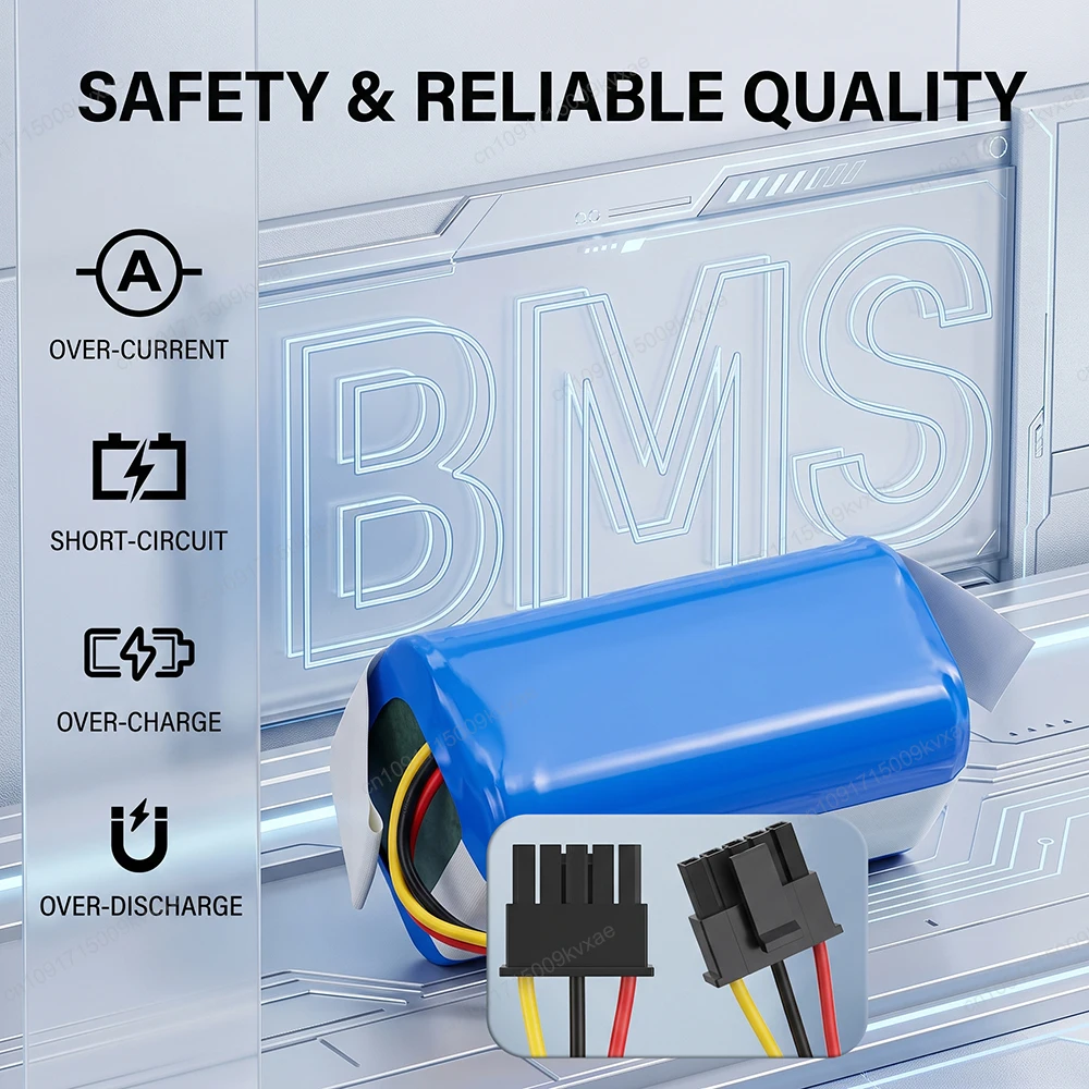 14.4V 3500mAh Battery for Eufy L60 L50 SES Hybrid for iRobot Roomba Combo Essential Y0110 Q011 AK330 Robot Vacuum Cleaner