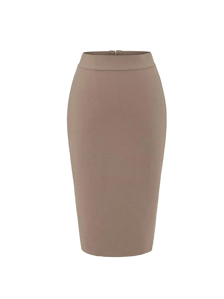 

Women Knitted Elastic Slim Mini Skirts 4 Solid Colors Fashion Skirt