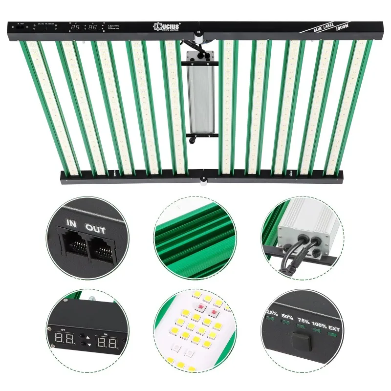 ضوء نمو LED كامل الطيف 1000 واط لزراعة النباتات التجارية