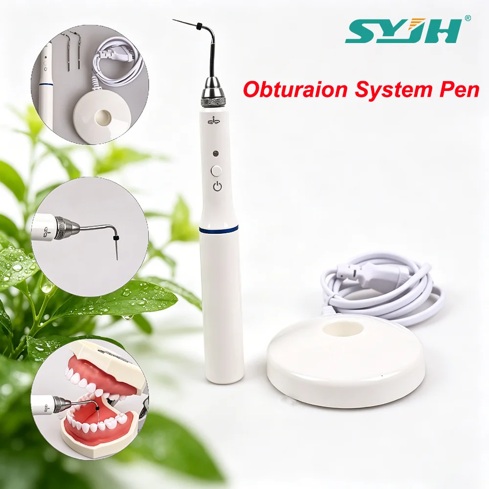SYJH Dental Wireless Gutta Percha Tip Cutter 2 Tips Heated Pen 3 Second Rapid Heating Dentiatry Root Canal Endodontic Filling