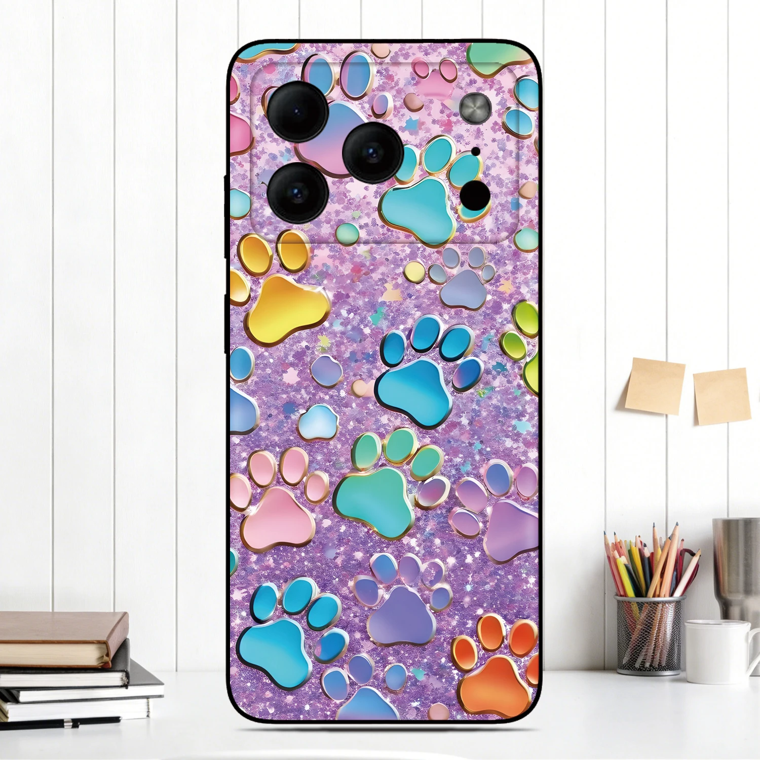 Painted Dog Paw Phone Case For ASUS Zenfone 10 9 8 Flip 5z ROG Phone 2 3 5 5s 6 7 Pro ZS630KL ZS661KS Custom Image Back Cover - view 2