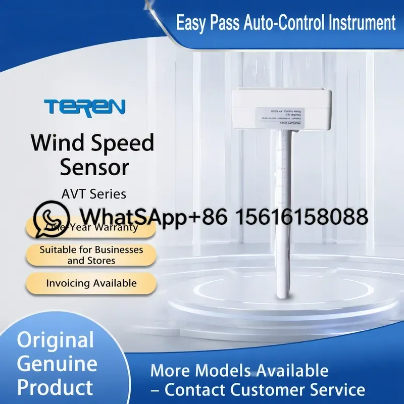 Original TEREN Tianrun AVT110 AVT25101 Duct Type Anemometer Wind Speed Sensor Transmitter High Precision Air Flow Meter for