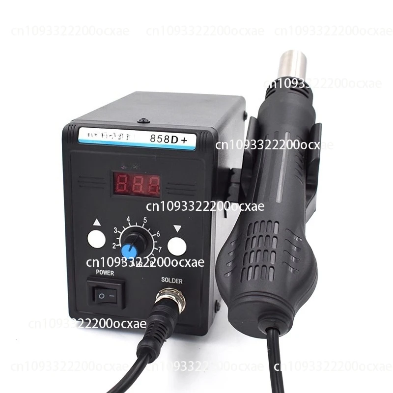 

European and American 858D dual-purpose anti-static digital display soldering station heat gun mobile phone repair