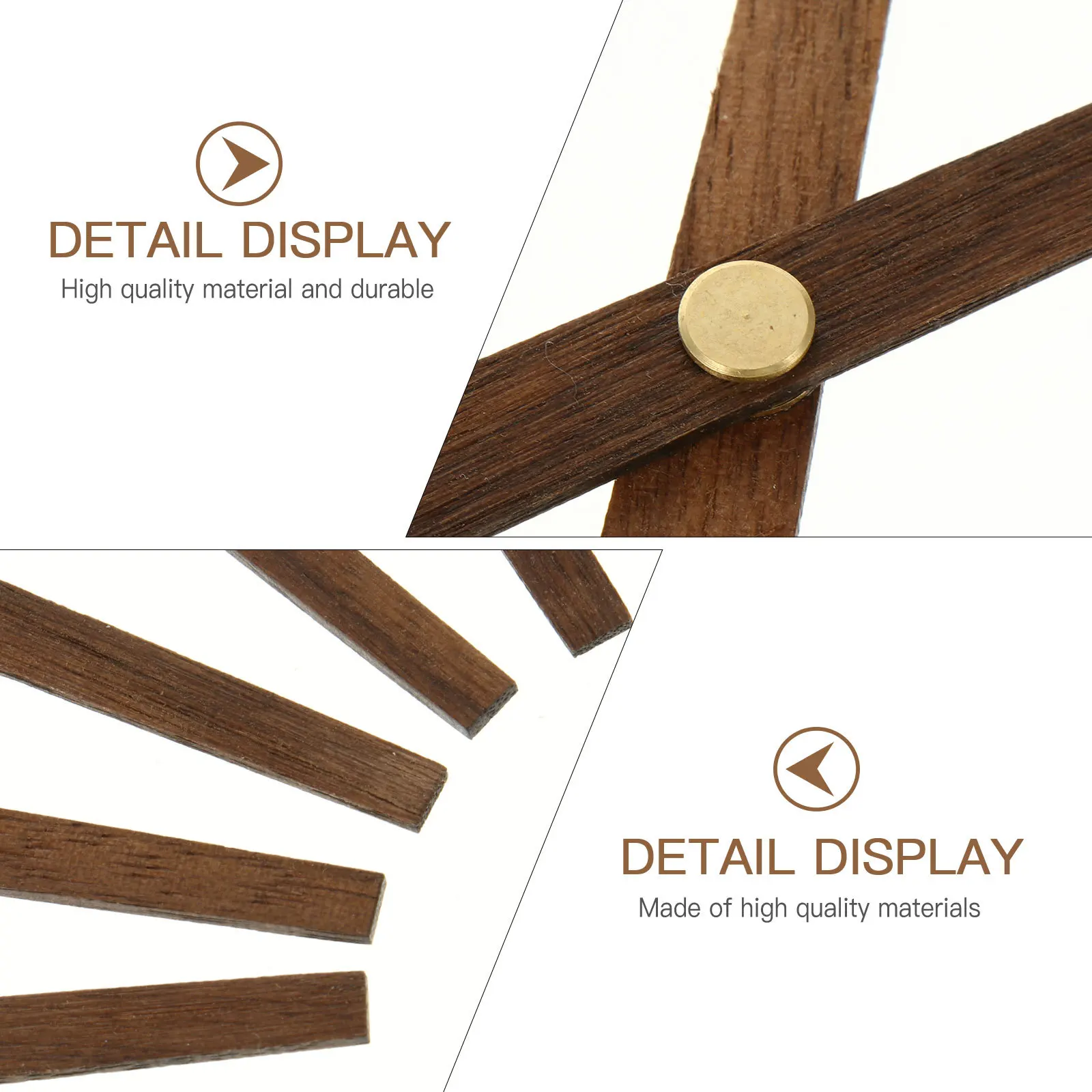 

5 set Wooden Diy Pointer Plate Replacement Movement Parts For Durable Mute Quartz Wall Clock Home Decoration Craft Clock