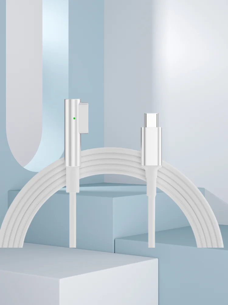 Do MacBooka 45 W 60 W 85 W PD Kabel do szybkiego ładowania USB-C do Magsafe 1 L-Head Kabel zasilający Magnetyczna adsorpcja Automatyczna długość 1,8 m — zdjęcie produktu 7