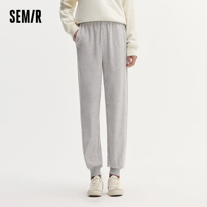 セミールパンツ レディース ミニマリスト ロングパンツ 2025年秋新作 ブラック ジョガーパンツ レッグレングス