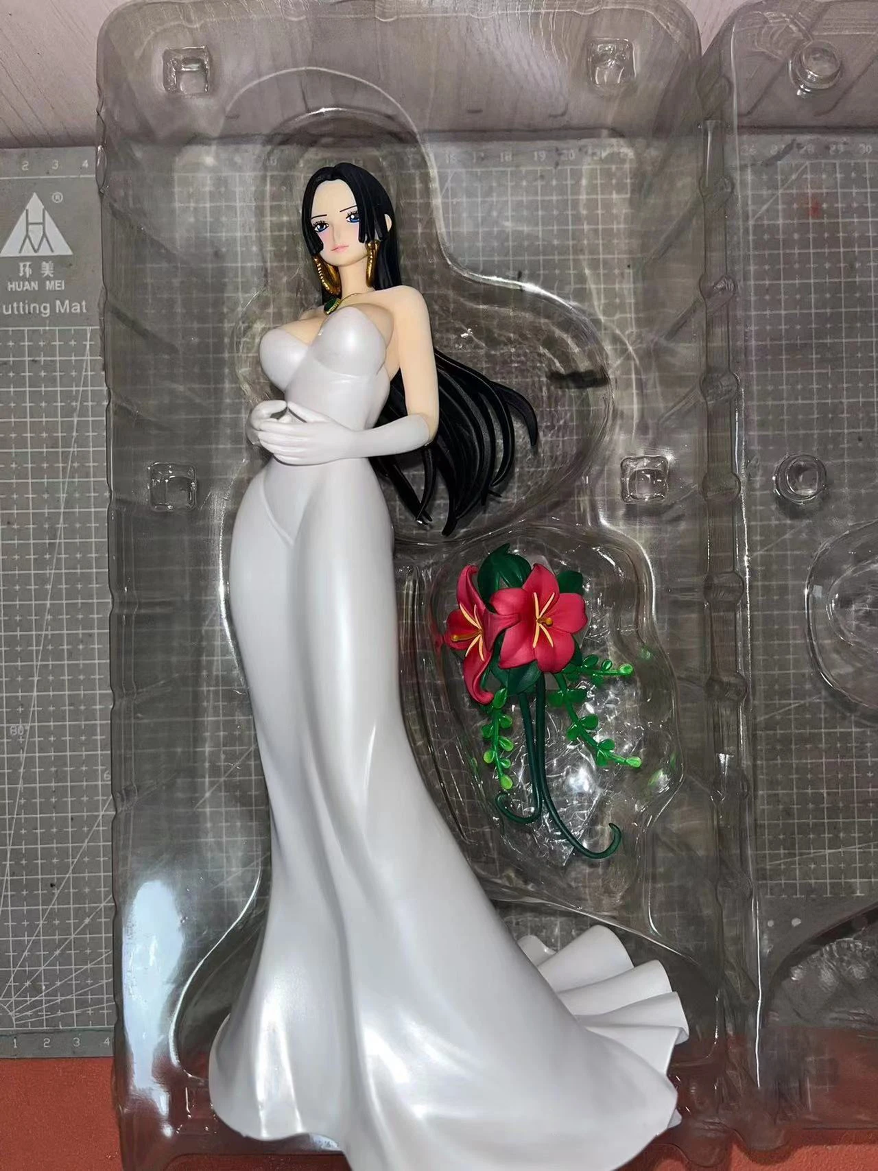 Original One Piece MegaHouse POP Boa·Hancock Wedding Dress Empress Anime Action Figure Collectable Model Toys Birthday Present