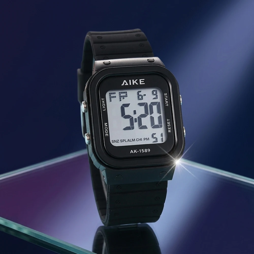 Digital Alarm Clock Watch Digital Sport Watch with Stopwatch, Date  Week Display Backlight Waterproof Lightweight Outdoor Sport