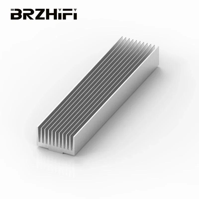 BRZHIFI-155 Aluminum Extrusion 6061 Aluminum Profile Radiator For Linear LED Aquarium Light Heat Sink Power Amplifier Cooling