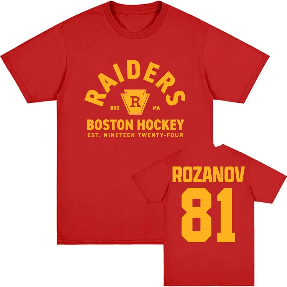 TV Heated Rivalry Llya Rozanov 81 Boston Raiders Tee Women Men Clothing Short Sleeve Cotton Fashion T-shirt Graphic Print TShirt