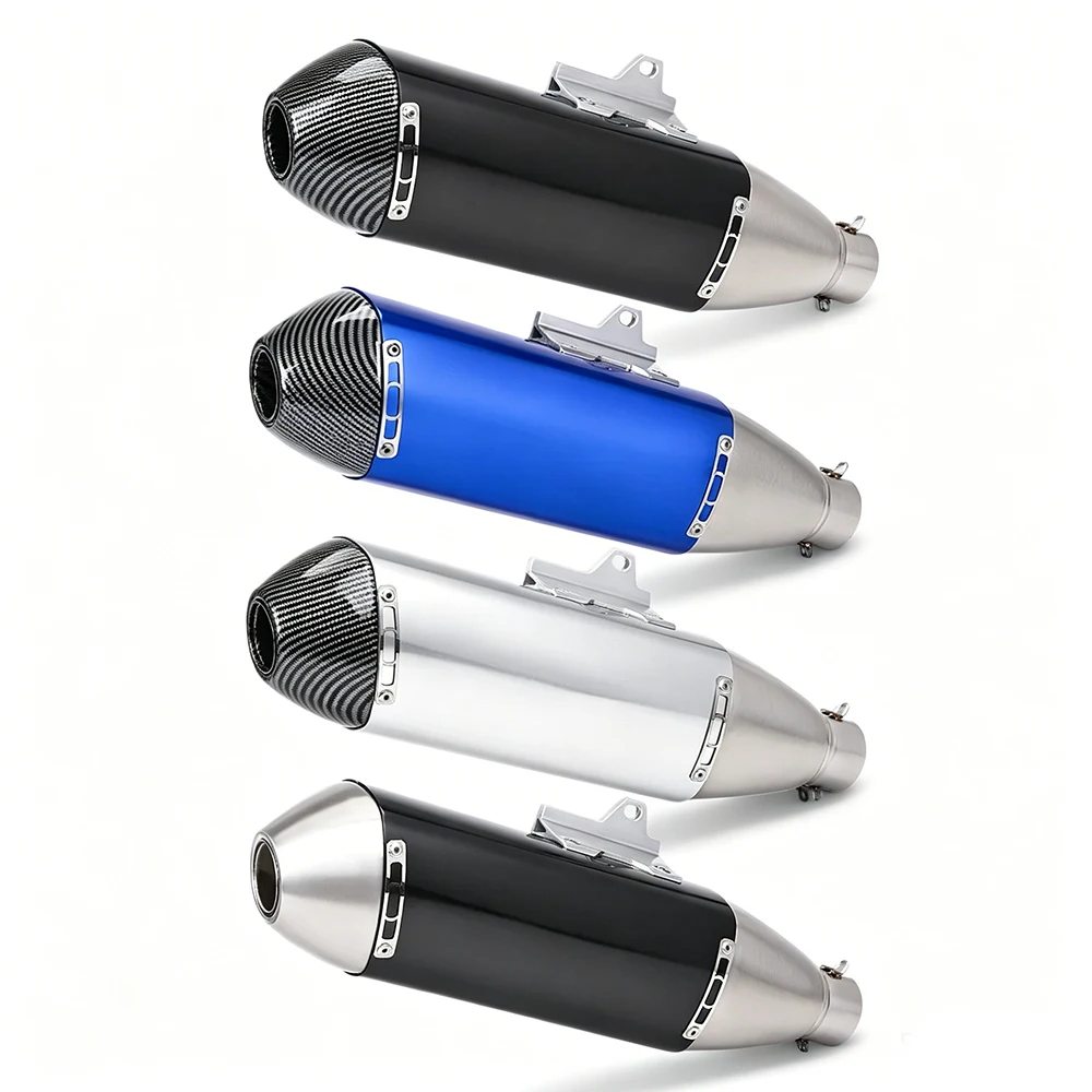 Motorcycle with DB Killer escapes para moto FMF 4T Exhaust Muffler Pipe Escape Moto Length 480mm Inlet 51mm
