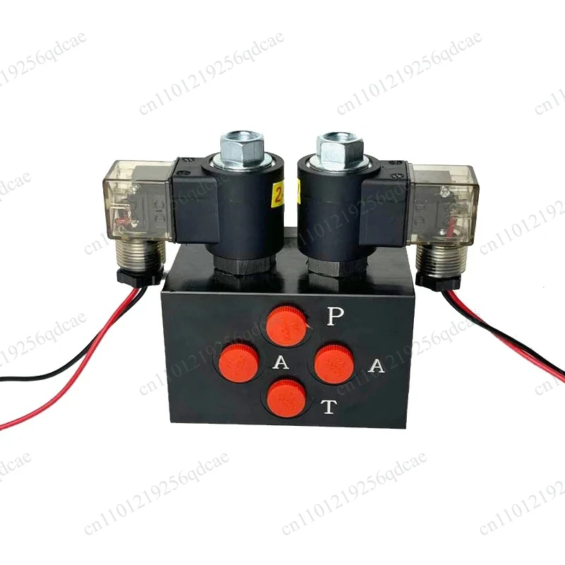 12/24V Double Solenoid Valve Hydraulic Shear Mother And Child Clip To Electrically Controlled Excavator Front-End Accessories