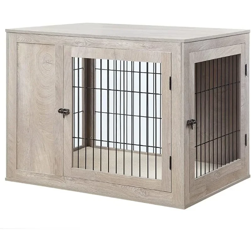 

Furniture Style Dog Cage, Suitable for Medium and Large Dogs, Modern Decorative Wood Wool Pet House Dog Cage
