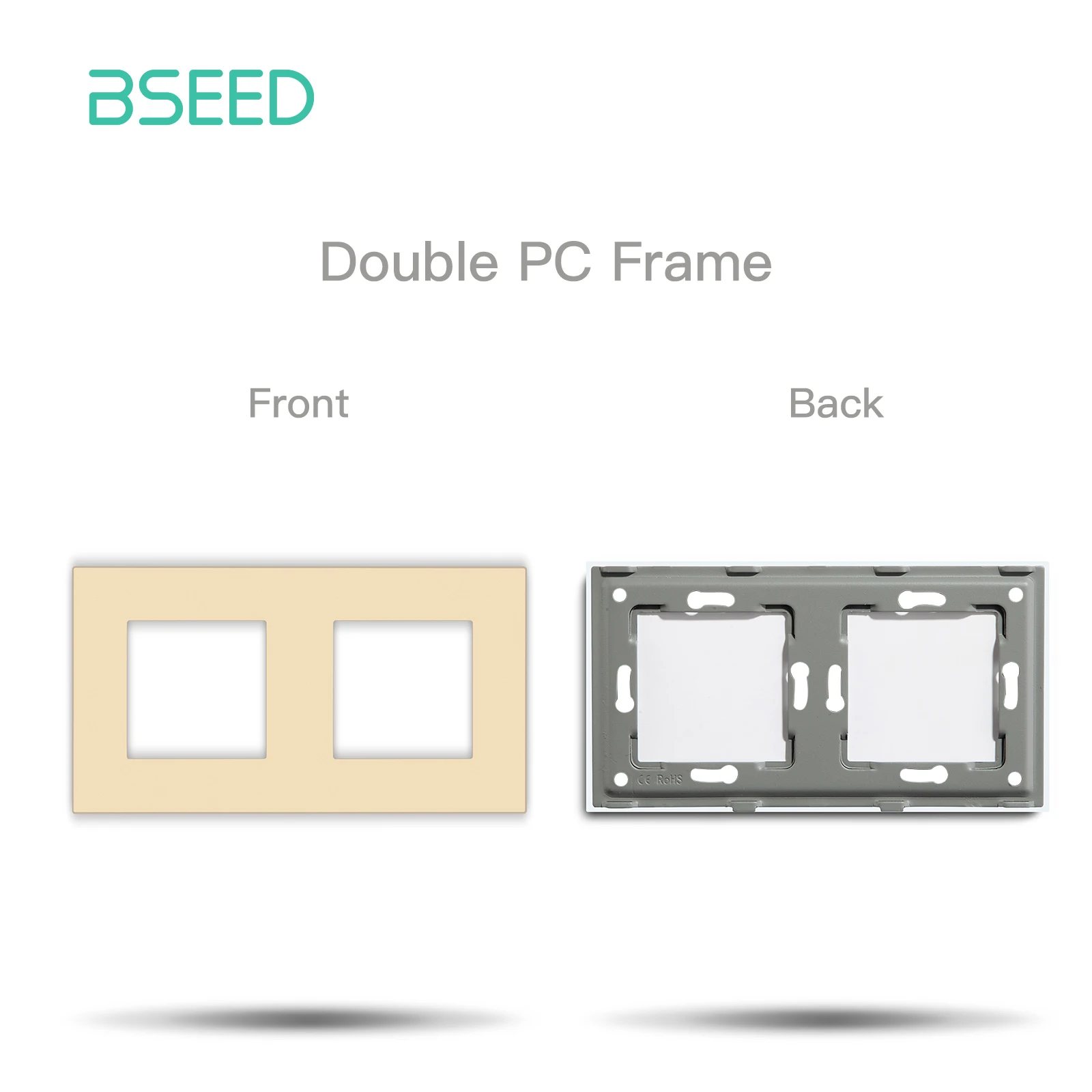 BSEED Stopcontact Internet Cat6 Onderdelen Kunststof frame USB Type-C Oplaadpoort TV HDMI-interface DIY Functie Onderdeel Gratis combinatie