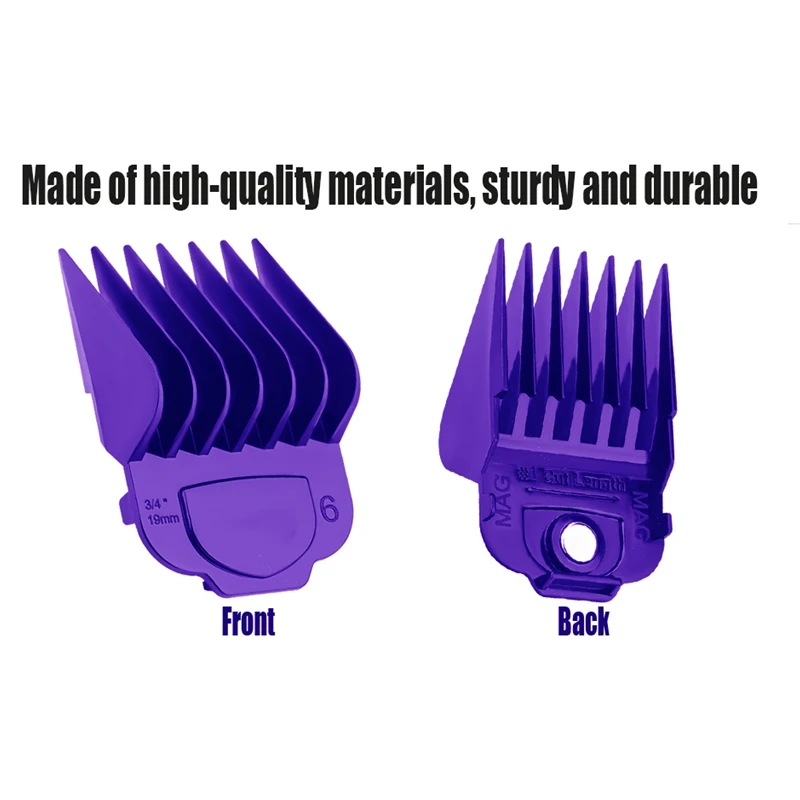 10 pcs Magnetic Guards Guide Comb Fit For Andis Master Hair Clippers 12470，74000，73000，04710，04603，01557，24565，04775，01820