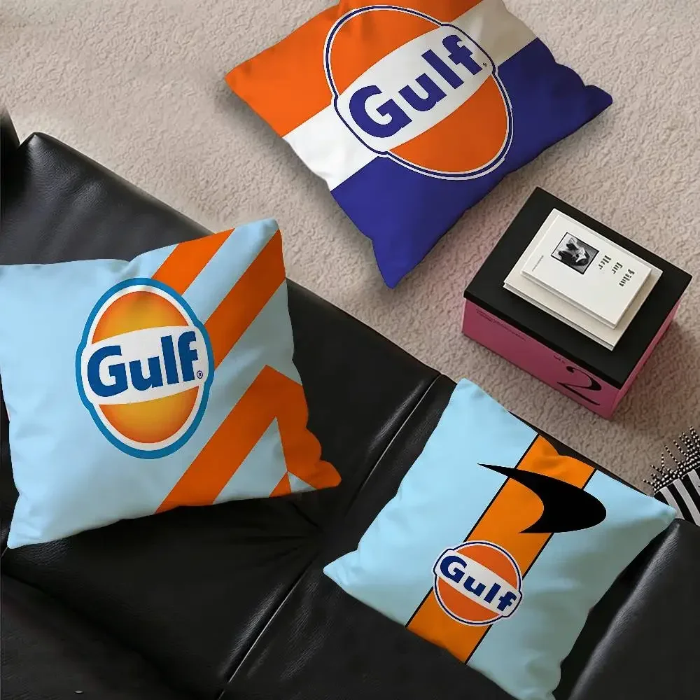 G-Gulfs Racing Logo Pillow Cover Sofa Cushion Cover Home Room Decoration Children Gift