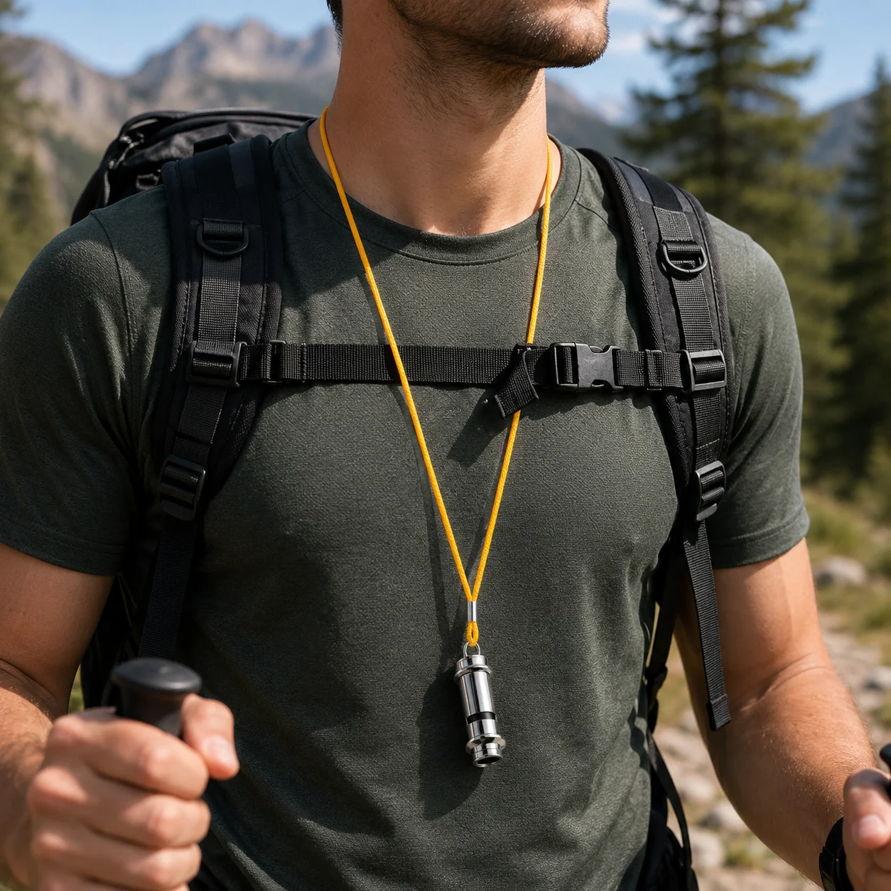 Survival Whistle for Police Traffic with Lanyard Metal Whistle Whistle Warning Portable Security