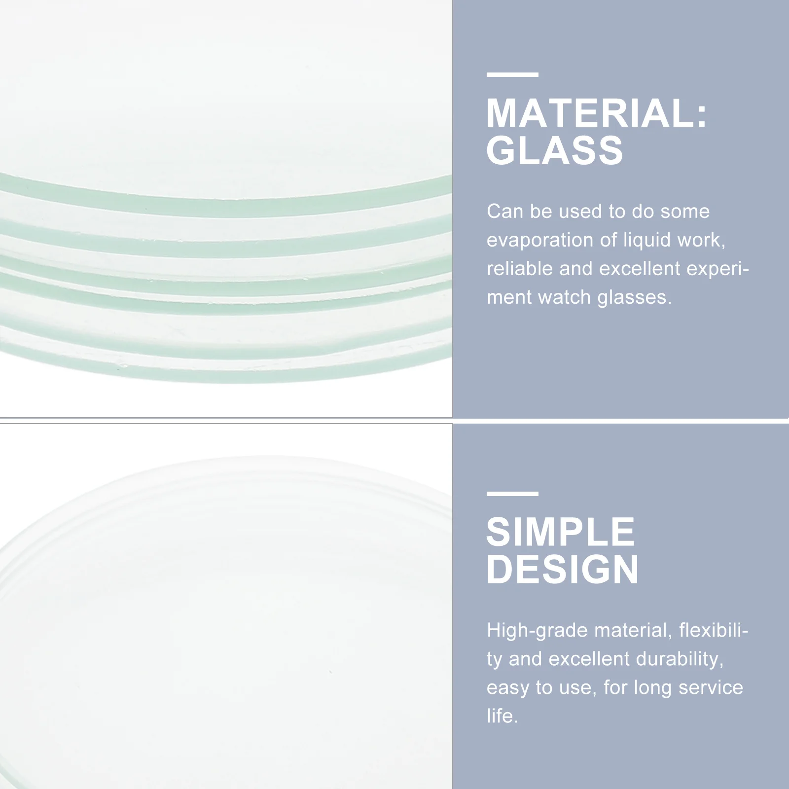 Chemistry Lab Materials Experiment Watch Glass Laboratory Round Tools Equipment Glassware Teaching for School