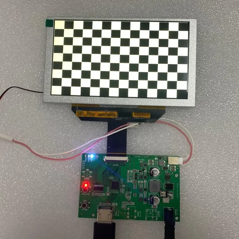 High resolution module with backlight and interface